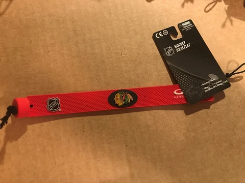 Gamewear  Chicago Blackhawks NHL Team Color Hockey Bracelet Red Cover