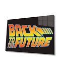 Back to the Future Glass Picture Wall Art Decoration High Gloss Print...