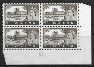 2/6 Bradbury/Wilkinson Castles Cyl Block 5A UNMONTIERT POSTFRISCH/MNH - Bild 1 von 1