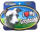 I Love My Greyhound Magnet Gifts, Cars, Trucks. Lockers, Refrigerators