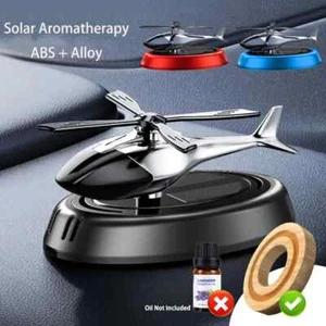 Solar Powered Propeller Car Air Freshener Helicopter Fragrance Aromatherapy - Picture 1 of 9