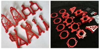 Alloy Front/Rear Suspension Arm + Wheel Hub Carrier for baja 5b 5t 5sc HPI Rovan - Image 1 of 3