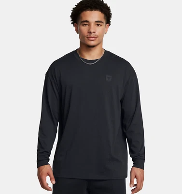 Camisa Under Armour Project Rock Puños Manga Larga Para Hombre Grande Negra 1386873 Nueva Con Etiquetas Foto 1 de 4