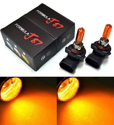 Halógeno 9005 HB3 100W Naranja Ámbar Dos Bombillas Faro Alto Haz Repuesto Jdm - Imagen 1 de 4