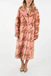 DROMe NEU Hahnentritt Shearling Lammfell Lammfell Brust Mantel Made in Italy - Bild 1 von 6