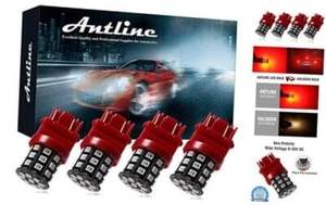 3157 3156 3057 4157 3056 LED Bulbs 12-24V Super Bright 600 Lumens Brilliant Red - Picture 1 of 8