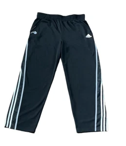 Adidas Orlando Magic Basketball Pants Mens Large Black White and Gray Stripes EX - Picture 1 of 4