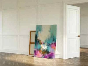 Calming Pastel Painting Fine Art Soft Unframed Canvas Print Australian Wall Art - Bild 1 von 4