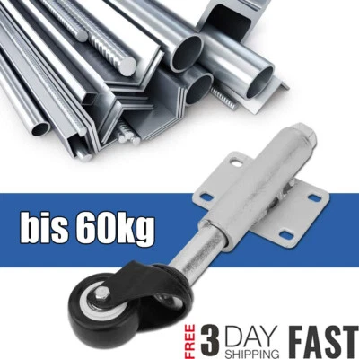 MARKENLOS Tor Stützrad Federrolle Teleskop Tor Laufrolle für Gartentor Zauntore Schiebetor