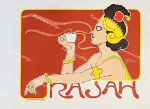 Henri Meunier Belgien Rajah Kaffe Tasse Coffee Indien Plakat Reklame Brüssel - Bild 1 von 1