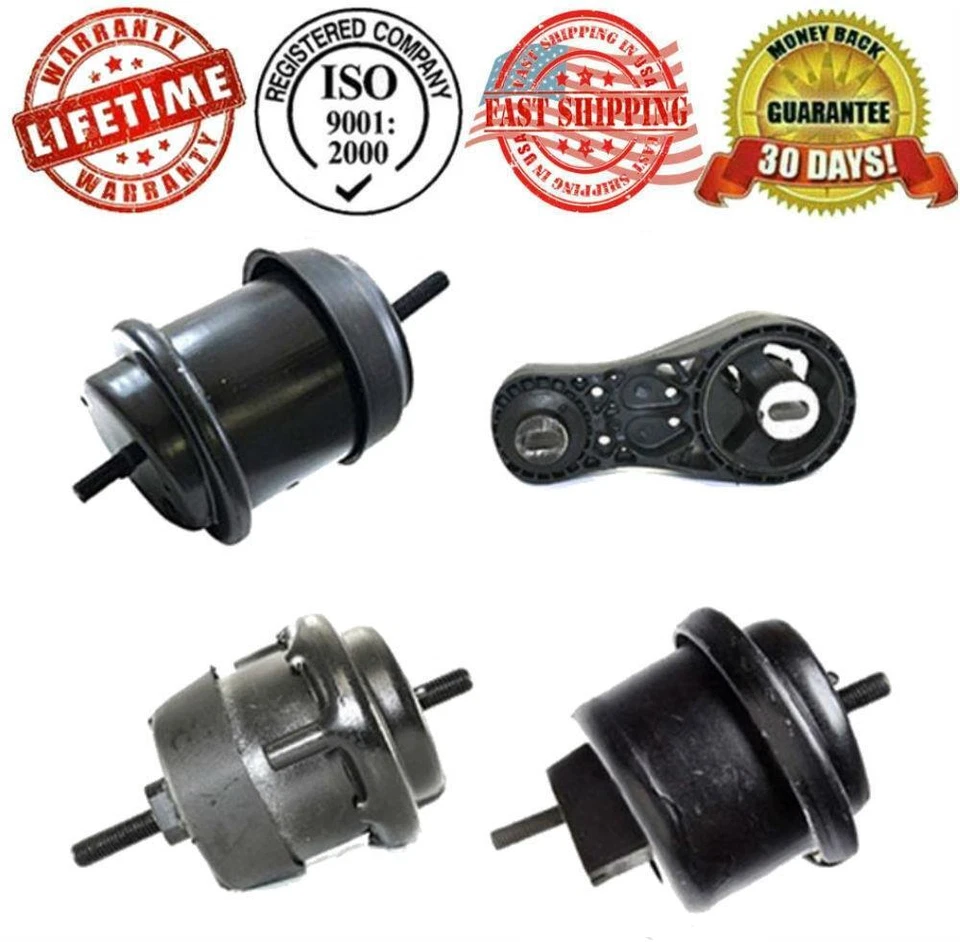 Montaje de motor delantero y trasero nuevo para 09-17 Traverse Acadia 3,6 L kit de 4 piezas Foto 1 de 4