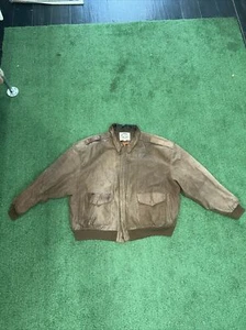 Global Identity G-III Leather Bomber Jacket - light use Sz. 26/28 - Picture 1 of 4