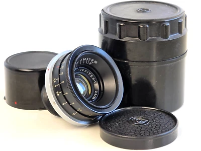 Jupiter-12 2.8/35mm (Biogon copy), USSR Lens for Kiev, Contax RF mount. n7705897 - Image 1 of 4