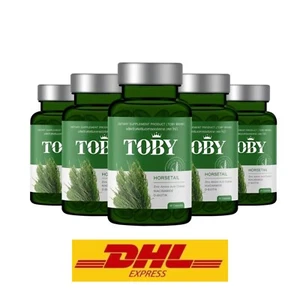 TOBY Horsetail Hair Growth Yeast Beta Glucan Zinc Biotin B7 Root Support Softgel - Picture 1 of 8