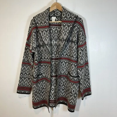 Cárdigan ASPEN Fair Isle frente abierto talla grande Foto 1 de 4