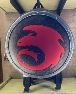 Universal Epic How to Train Your Dragon Toothless Shield Backpack Black Red Logo - Picture 1 of 1