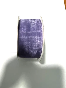 Offray Bolt of Lavender Sheer Woven Ribbon 1 3/4" Wide (J14D2) - Picture 1 of 7