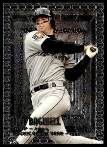 1995 Topps Embossed #118 Jeff Bagwell   Baseball