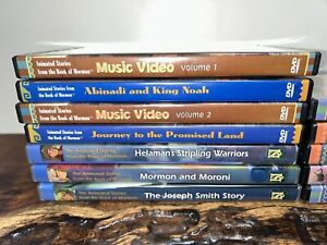 LIVING SCRIPTURES NEST Lot of 14 Animated Religious DVD's  Bible Lessons