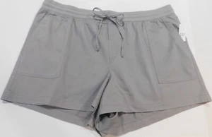 Gap Women Shorts Gray SIZE XXL Cotton Utility Pull-On Drawstring NEW - Picture 1 of 5