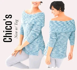 NWT Chico's Sexy Sweater Top US Size M / L 12 /14 - Picture 1 of 18