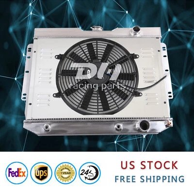 Radiador DPI281 3 filas + cubierta + ventilador para Chevrolet El Camino 1959-1965 3,2 L-5,3 L Foto 1 de 4