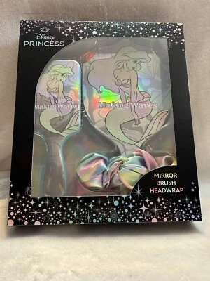Disney Princess Ariel Mirror, Brush, And Headwrap Set Little Mermaid - 3 Pcs NEW - Image 1 of 4