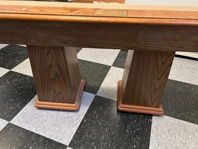 Mesa de billar Olhausen de 7 pies, pizarra de 1" de espesor 3 piezas, fieltro camello, bolsillos de cuero Foto 1 de 4