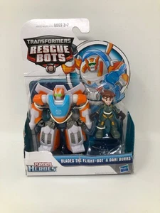 Playskool Heroes Transformers Rescue Bots Blades The Flight-Bot and Dani Burns F - Picture 1 of 6