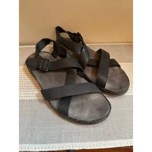 Chaco Wayfarer Black Leather Sandal - Women's size 9 - Picture 1 of 7