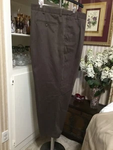 Big Men's George Foreman Dark Brown Khaki Casual Slacks Pants 54 x 32 - Picture 1 of 12