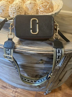 MARC JACOBS Snapshot Camera Bag Black Red Multicolor Leather Shoulder Purse - Image 1 of 4