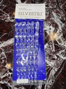 2 - Juego de 6 adornos de hielo Silvestri de colección acrílico transparente - Hecho en Hong Kong - Imagen 1 de 5