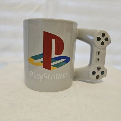 Playstation Controlador Taza Cerámica Novedad Forma Taza Café Regalo Gamer Gris Foto 1 de 4