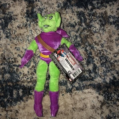 Kellytoy Marvel Green Goblin Plush 14" Stuffed Ultimate Comics Tag 2002 - Image 1 of 4