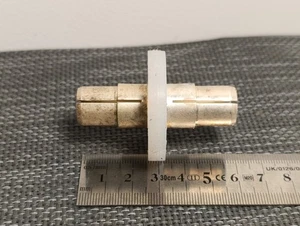 Spinner Rigid line coupling element EIA silver-plated BN with screws and ring - Picture 1 of 8