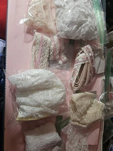 Lace LOT, Perfect For Doll Dressing, Crafting & More! You Get All. #86 - Picture 1 of 9