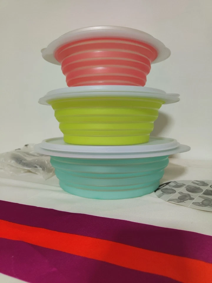 Set Ciotole Mini Max Tupperware 2L 1.5L 950ml Nuove - Immagine 1 di 4