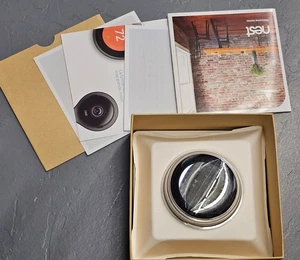 Google Nest 3rd Gen Smart Learning Programmable Thermostat Stainless Steel w Box - Picture 1 of 9