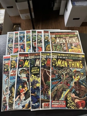 Man Thing #8-#22 LOTE DE 13 VARIANTES DE PRECIO DEL REINO UNIDO EN MUY BUEN ESTADO+ Marvel Comics Foto 1 de 4