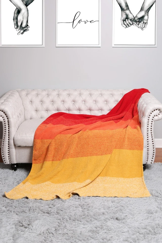 ComfyLuxe Sunshine Striped Pattern Throw Blanket - Image 1 of 1