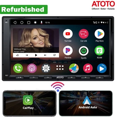 ATOTO A6PF 7 Pollici Autoradio Android 2 DIN GPS CarPlay Android Auto ChatGPT-AI - Immagine 1 di 4