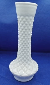 Randall Milk Glass Vase Beautifully Patterned 9 1/4 Inches Tall Just Add Flowers - Picture 1 of 4
