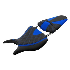 Driver Passenger Seat Fit For Yamaha YZF R3 YZFR3 YZF-R3 2015-2024 Black Blue - Picture 1 of 12