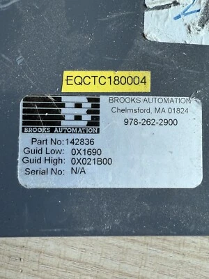 BROOKS AUTOMATION 978-262-2900,142836,Fedex/UPS fast shipping - Image 1 of 4