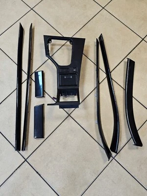 BMW 5 E39 Piano Black Interior Trim Kit High Gloss Schwarz Panel Moldings Set - Image 1 of 4