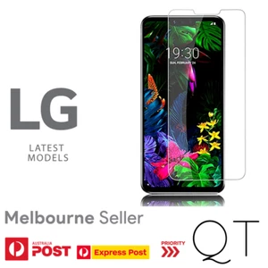 For LG G8s ThinQ G8 G7 G6 G5 Genuine Tempered Glass Screen Protector/Plastic - Picture 1 of 10