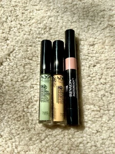 NYX & Revlon Cosmetics Color Correcting Concealer Bundle Essentials - Picture 1 of 8