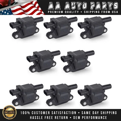 8 High Performance Ignition Coil for GMC Sierra 1500 2007-2012 5.3L V8 UF413 - Image 1 of 4