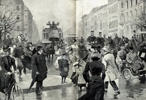 Berlin Potsdamer Platz XXL 1900 art print by Georg Koch Germany place - Imagen 1 de 5